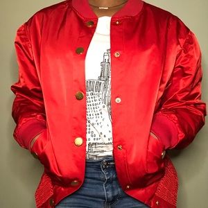 Victoria Sport red bomber jacket